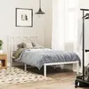 Image de vidaXL Cadre de lit métal avec tête de lit blanc 80x200 cm, lit simple, meuble de chambre à coucher, lit d'invité, lit, 376168