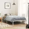 Image de vidaXL Cadre de lit métal sans matelas et tête de lit blanc 100x200 cm 377161