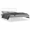 Image de vidaXL Bedframe met hoofdbord metaal wit 160x200 cm377169
