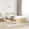 Image de Cadre de lit sans matelas 90x190 cm bois de pin massif