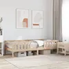 Image de Cadre de lit sans matelas 90x190 cm bois de pin massif