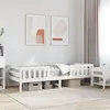 Image de Cadre de lit sans matelas blanc 90x190 cm bois de pin massif