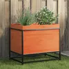 Image de vidaXL Jardinière cire marron 60x40x50 cm bois de pin massif 847025