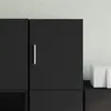 Image de vidaXL Armoire murale noir 30x42,5x40 cm bois d'ingénierie 846090