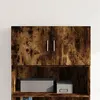 Image de vidaXL Wandkast 80x42,5x40 cm bewerkt hout gerookt eikenkleurig846128