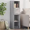 Image de Buffet haut sonoma gris 30x42,5x124 cm bois d ingénierie