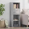 Image de Buffet haut sonoma gris 40x42,5x124 cm bois d ingénierie