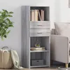 Image de Buffet haut sonoma gris 45x42,5x124 cm bois d ingénierie