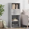 Image de Buffet haut sonoma gris 50x42,5x124 cm bois d ingénierie