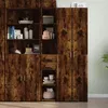 Image de vidaXL Buffet haut chêne fumé 30x42,5x185 cm bois d'ingénierie 846240