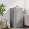 Image de vidaXL Buffet sonoma gris 50x42,5x93 cm bois d'ingénierie, armoire, armoire latérale, armoire de rangement, armoire, 846297