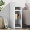 Image de vidaXL Buffet blanc 30x42,5x93 cm bois d'ingénierie, armoire, armoire latérale, armoire de rangement, armoire, placard, 846306