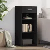 Image de vidaXL Buffet noir 40x42,5x93 cm bois d'ingénierie, armoire, armoire latérale, armoire de rangement, armoire, placard, 846314