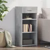Image de vidaXL Buffet gris béton 40x42,5x93 cm bois d'ingénierie, armoire, armoire latérale, armoire de rangement, armoire, placard, 846316