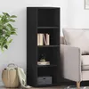 Image de vidaXL Buffet noir 40x41x124 cm bois d'ingénierie 846384