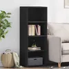 Image de vidaXL Buffet haut noir 45x41x124 cm bois d'ingénierie 846391