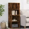 Image de Buffet haut chêne fumé 45x41x124 cm bois d ingénierie
