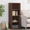 Image de Buffet haut chêne marron 45x41x124 cm bois d ingénierie