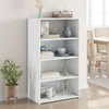 Image de vidaXL Buffet haut blanc 70x41x124 cm bois d'ingénierie, buffet, placard, armoire latérale, armoire, armoire de rangement, 846404