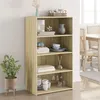 Image de vidaXL Buffet haut chêne sonoma 70x41x124 cm bois d'ingénierie, buffet, placard, armoire latérale, armoire, armoire de 846406