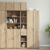 Image de vidaXL Armoire de rangement mince chêne sonoma 30x42,5x225 cm, armoire de rangement de salle de bain, unité de rangement de 3281268