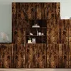 Image de Buffet haut chêne fumé 80x42,5x249 cm bois d ingénierie