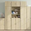 Image de Buffet haut chêne sonoma 70x42,5x185 cm bois d ingénierie