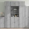 Image de Buffet haut sonoma gris 70x42,5x185 cm bois d ingénierie