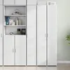 Image de vidaXL Buffet haut blanc 30x42,5x185 cm bois d'ingénierie, buffet, armoire de rangement, panneau latéral, armoire, armoire 3281392