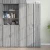 Image de vidaXL Buffet haut sonoma gris 30x42,5x185 cm bois d'ingénierie, buffet, armoire de rangement, panneau latéral, armoire, 3281397