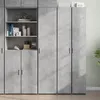 Image de vidaXL Buffet haut gris béton 40x42,5x185 cm bois d'ingénierie, buffet, armoire de rangement, panneau latéral, armoire, 3281402