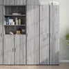 Image de vidaXL Buffet haut sonoma gris 40x42,5x185 cm bois d'ingénierie, buffet, armoire de rangement, panneau latéral, armoire, 3281404