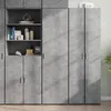 Image de Buffet haut gris béton 50x42,5x185 cm bois d ingénierie