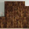 Image de Buffet haut chêne fumé 70x42,5x185 cm bois d ingénierie