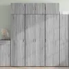 Image de vidaXL Buffet haut sonoma gris 70x42,5x185 cm bois d'ingénierie, buffet, armoire de rangement, panneau latéral, armoire, 3281425