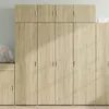 Image de vidaXL Buffet haut chêne sonoma 80x42,5x185 cm bois d'ingénierie, buffet, armoire de rangement, panneau latéral, armoire, 3281436