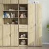 Image de vidaXL Buffet haut chêne sonoma 40x42,5x185 cm bois d'ingénierie, buffet, placard, armoire latérale, armoire, armoire de 3281443