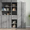 Image de vidaXL Buffet haut gris béton 40x42,5x185 cm bois d'ingénierie, buffet, placard, armoire latérale, armoire, armoire de 3281444