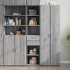 Image de Buffet haut sonoma gris 40x42,5x185 cm bois d ingénierie