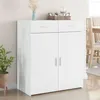 Image de vidaXL Buffet blanc 80x42,5x93 cm bois d'ingénierie, armoire, armoire latérale, armoire de rangement, armoire, placard, 3281469
