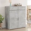 Image de vidaXL Buffet gris béton 80x42,5x93 cm bois d'ingénierie, armoire, armoire latérale, armoire de rangement, armoire, placard, 3281472