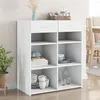 Image de vidaXL Buffet blanc 80x42,5x93 cm bois d'ingénierie, armoire, armoire latérale, armoire de rangement, armoire, placard, 3281476