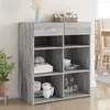 Image de Buffet sonoma gris 80x42,5x93 cm bois d ingénierie