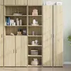 Image de vidaXL Buffet haut chêne sonoma 45x41x185 cm bois d'ingénierie, buffet, armoire de rangement, armoire haute, armoire, 3281675