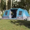 Image de Tente de camping tunnel 4 personnes bleu imperméable