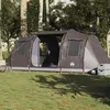 Image de Tente de camping tunnel 4 personnes marron imperméable