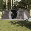Image de Vidaxl Tente de Camping, 4 Personnes, Tunnel, Marron, Imperméable