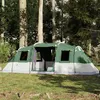 Image de Tente familiale tunnel 6 personnes vert imperméable
