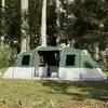 Image de Vidaxl Tente Familiale, 6 Personnes, Tunnel, Verte, Imperméable