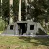 Image de Vidaxl Tente Familiale Tunnel, 6 Personnes, Olive, Imperméable